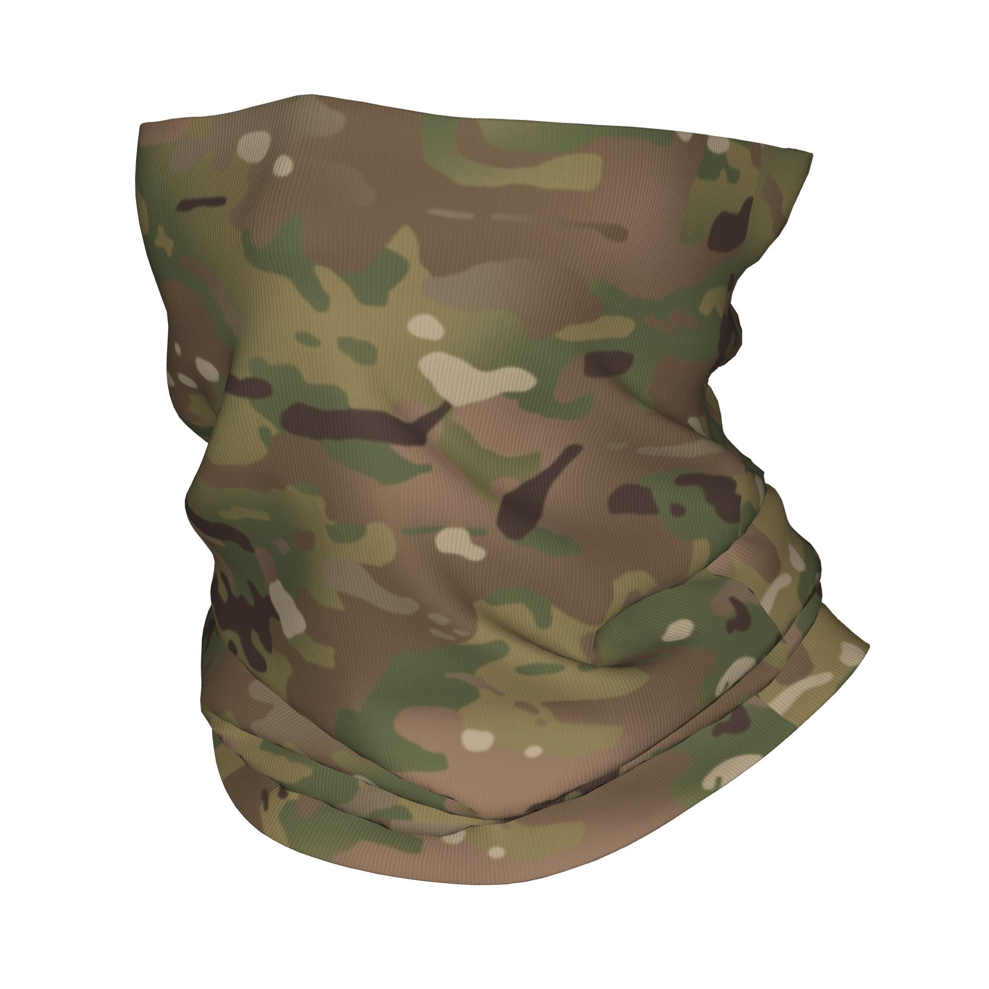 Neck Gaiter Face Cover - Pañuelo con patrón de camuflaje militar