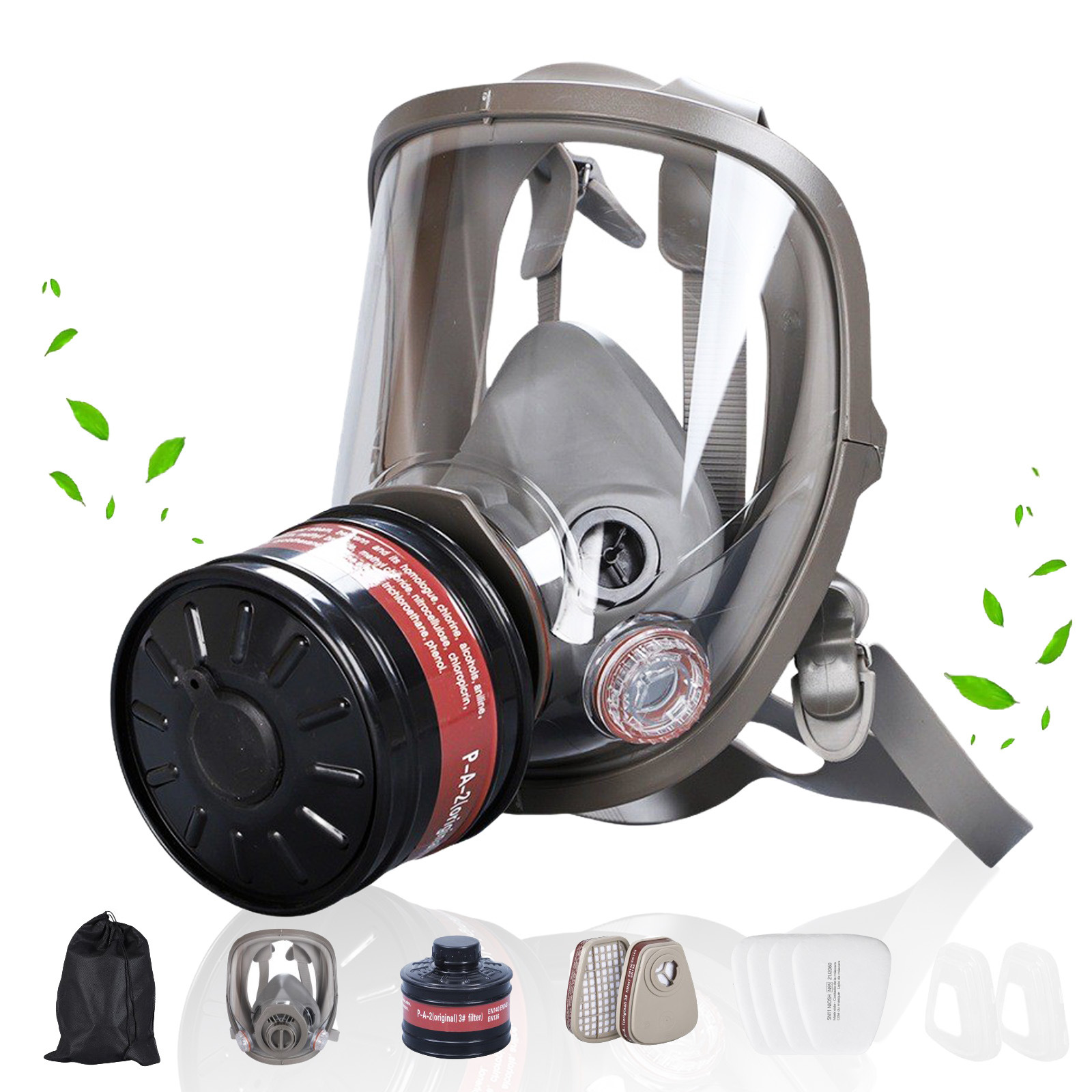 Máscaras de gas de cara comple - Dust Mask Construction reseña y precio