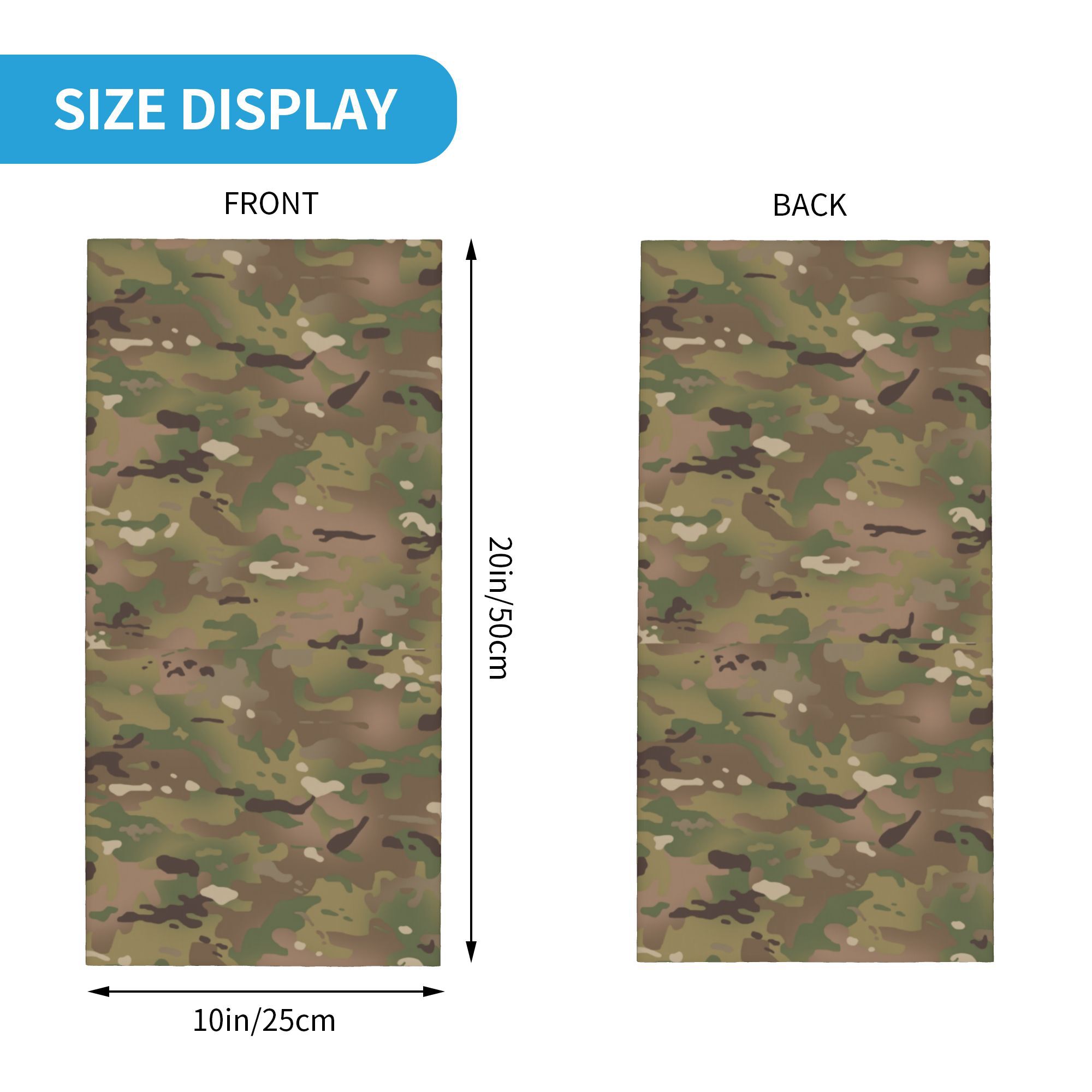Pañuelo con patrón de camuflaj - Neck Gaiter Face Cover reseña y precio