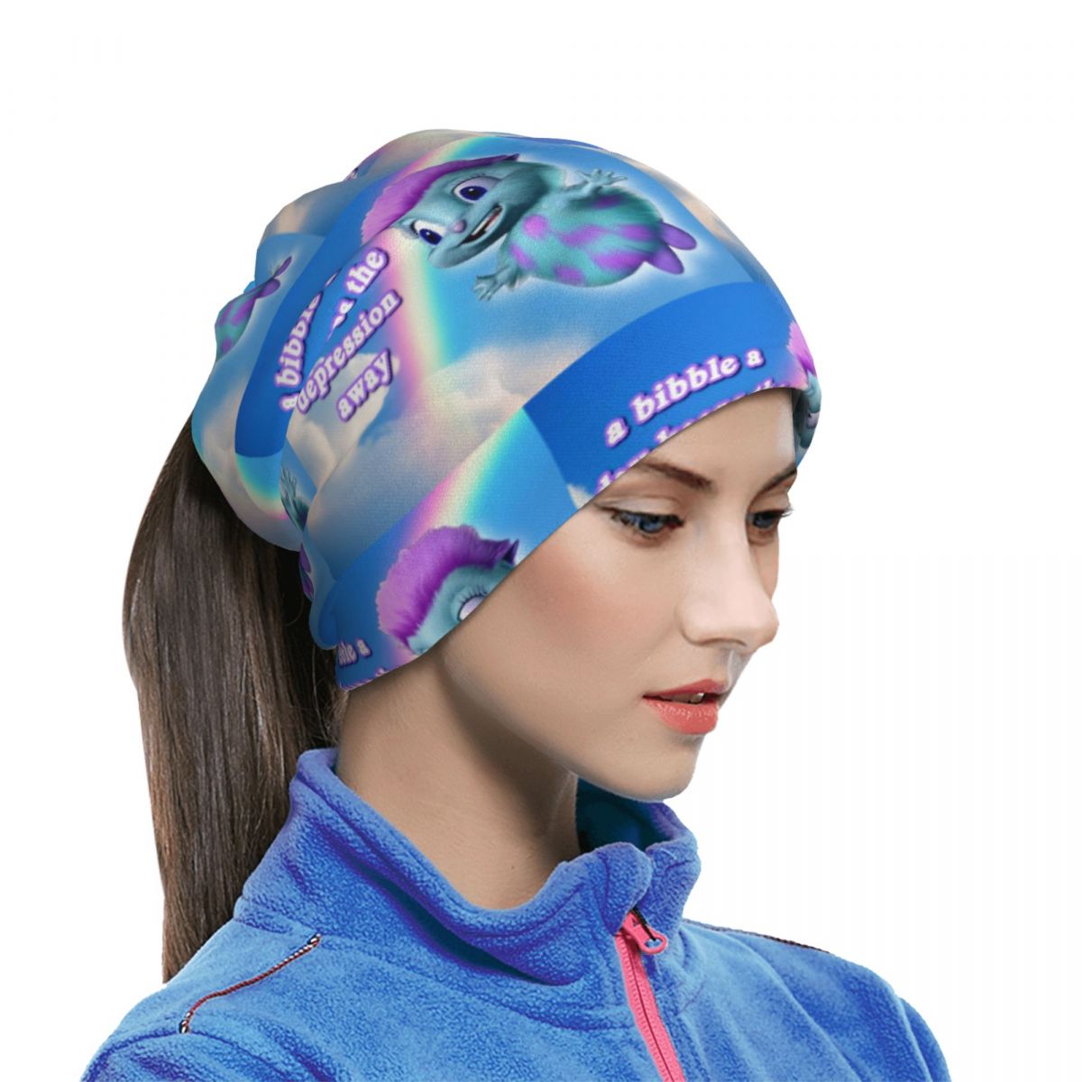 A Bibble A Days Keeps The Depr - Neck Gaiter Face Cover reseña y precio